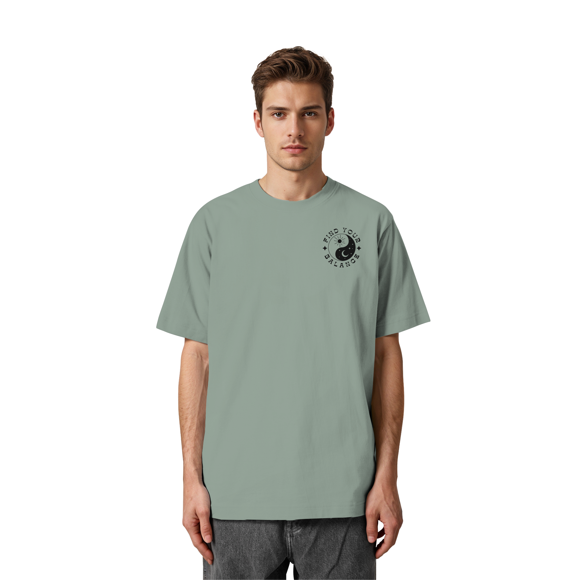 Organic Unisex Heavy T-Shirt "Find your Balance”
