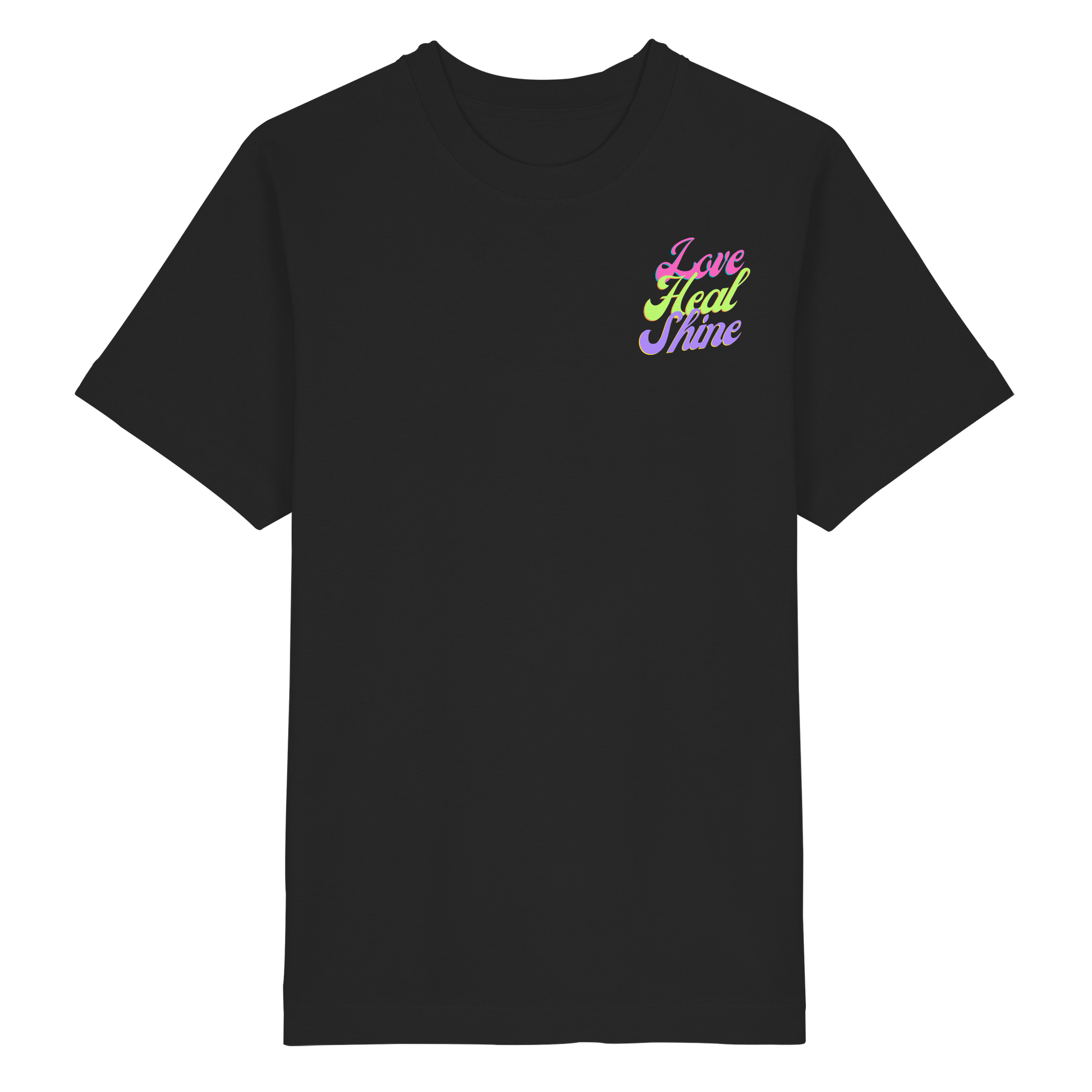 Heavy Organic Unisex Heavy T-Shirt "Love Heal Shine"