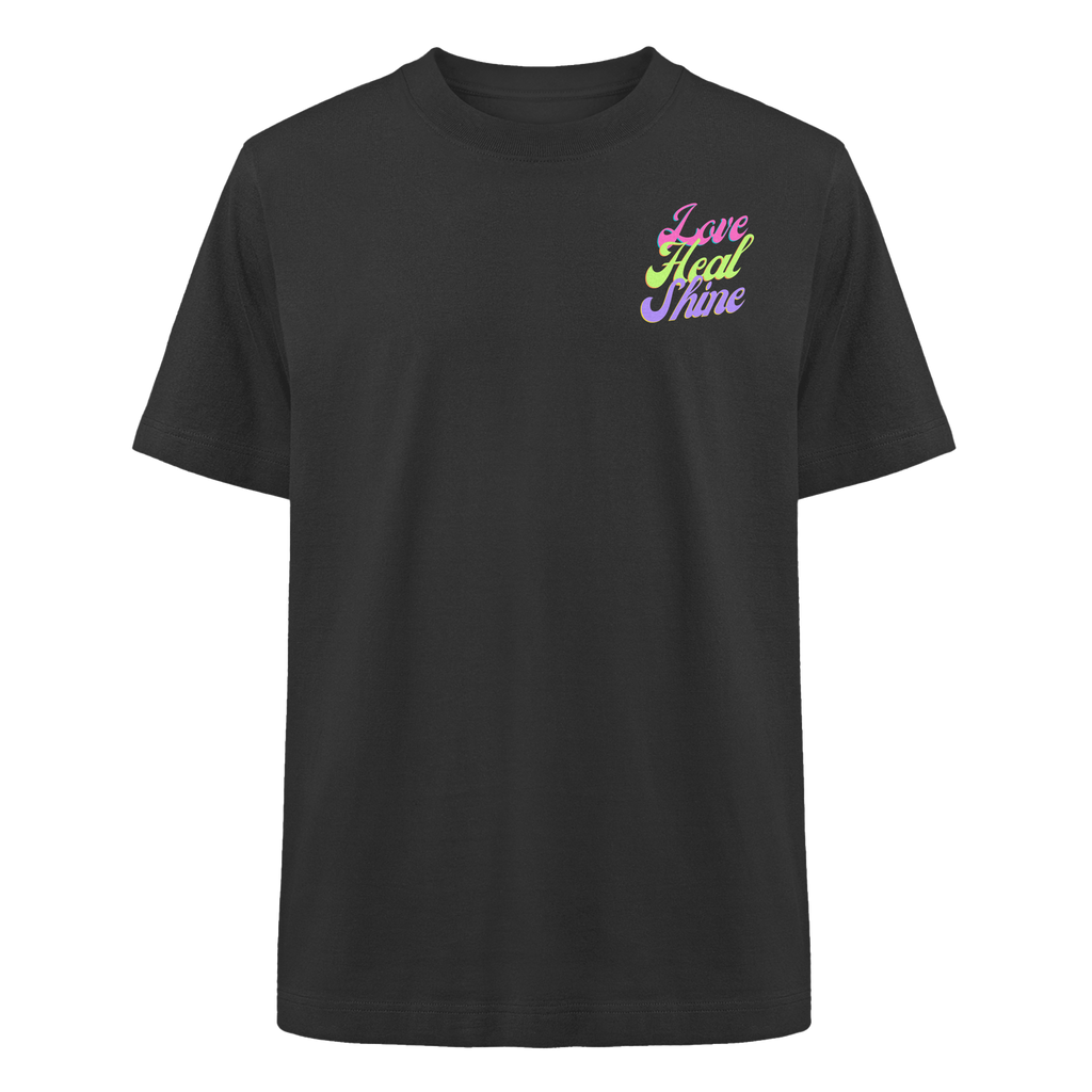 Heavy Organic Unisex Heavy T-Shirt "Love Heal Shine"
