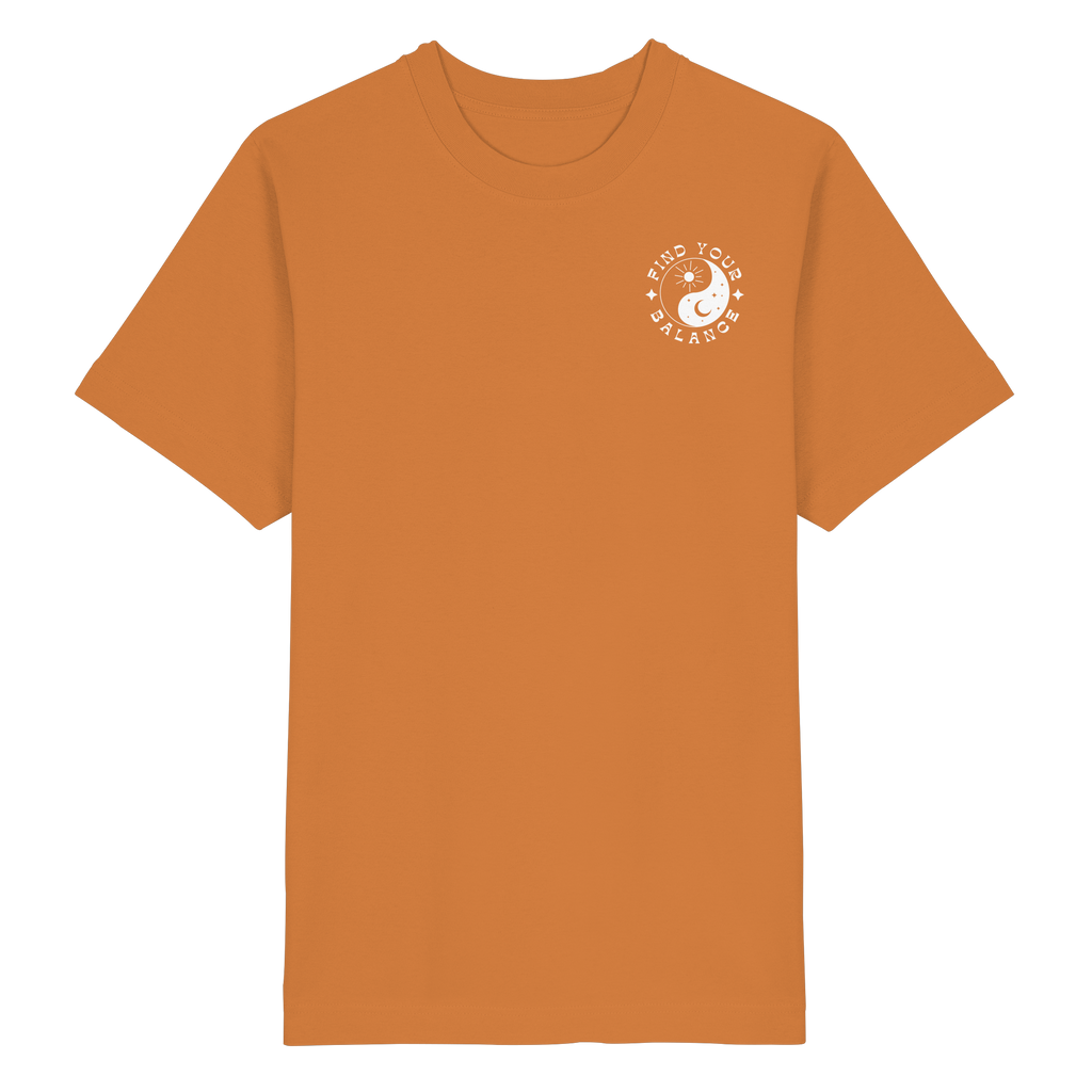 Organic Unisex Heavy T-Shirt "Find your Balance”