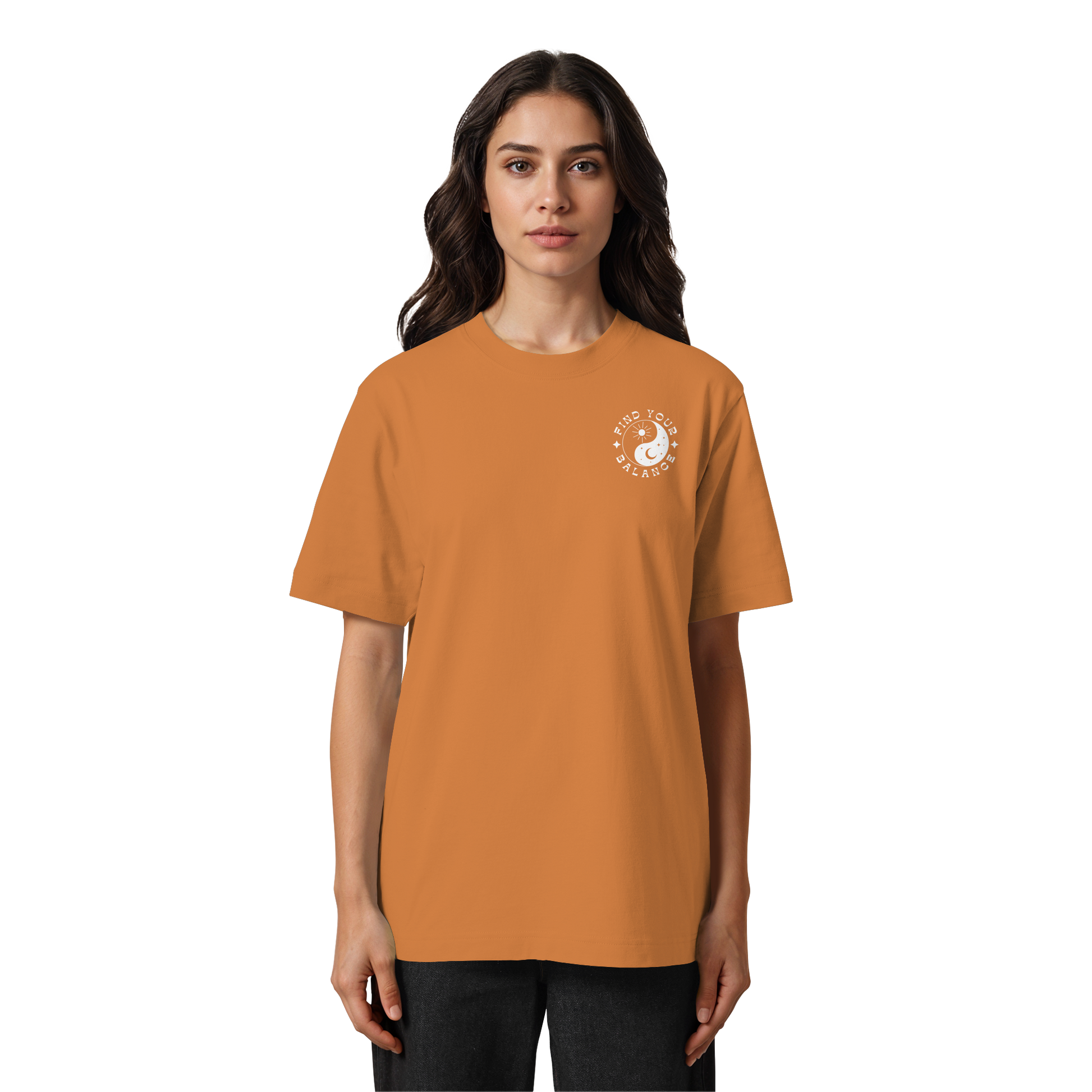 Organic Unisex Heavy T-Shirt "Find your Balance”