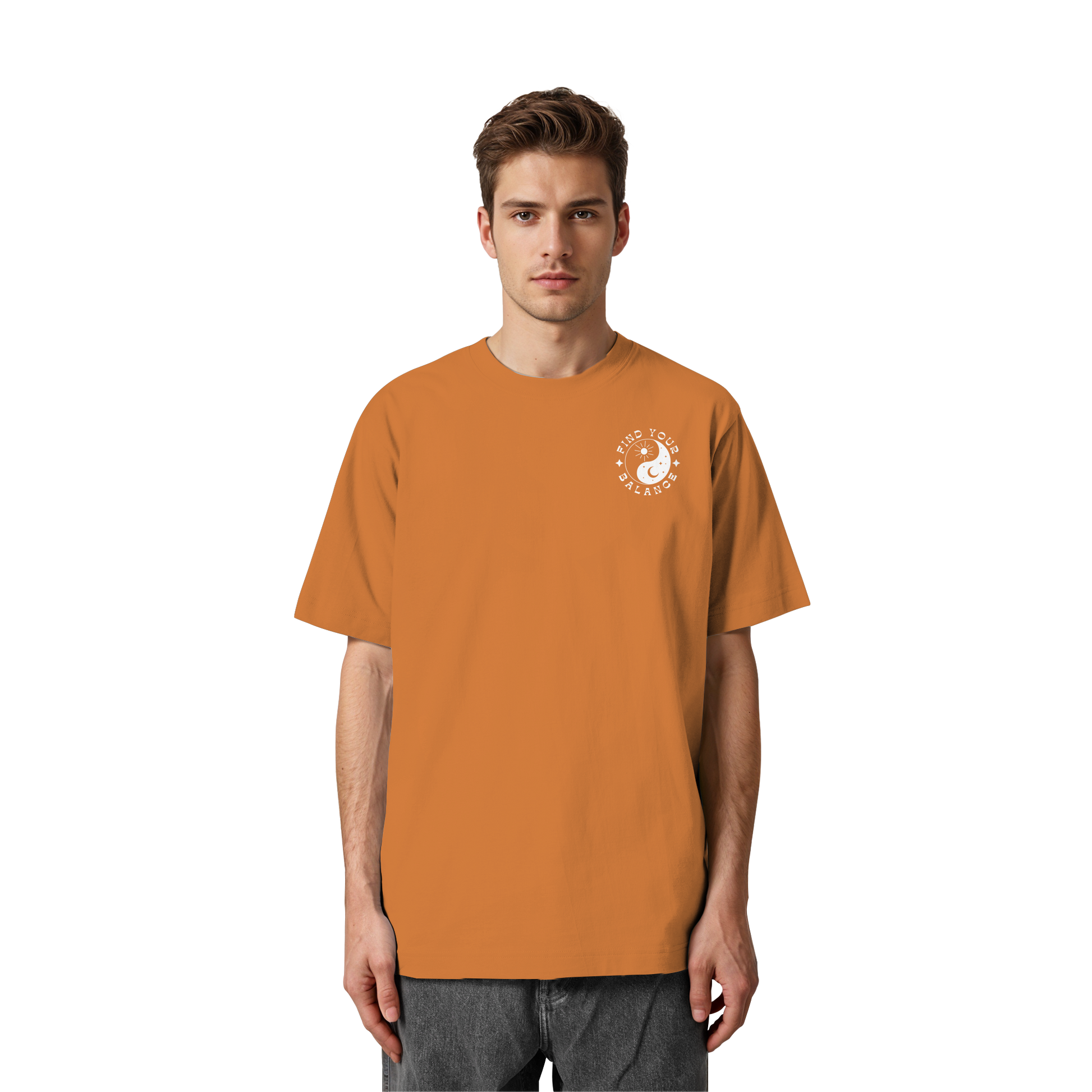 Organic Unisex Heavy T-Shirt "Find your Balance”