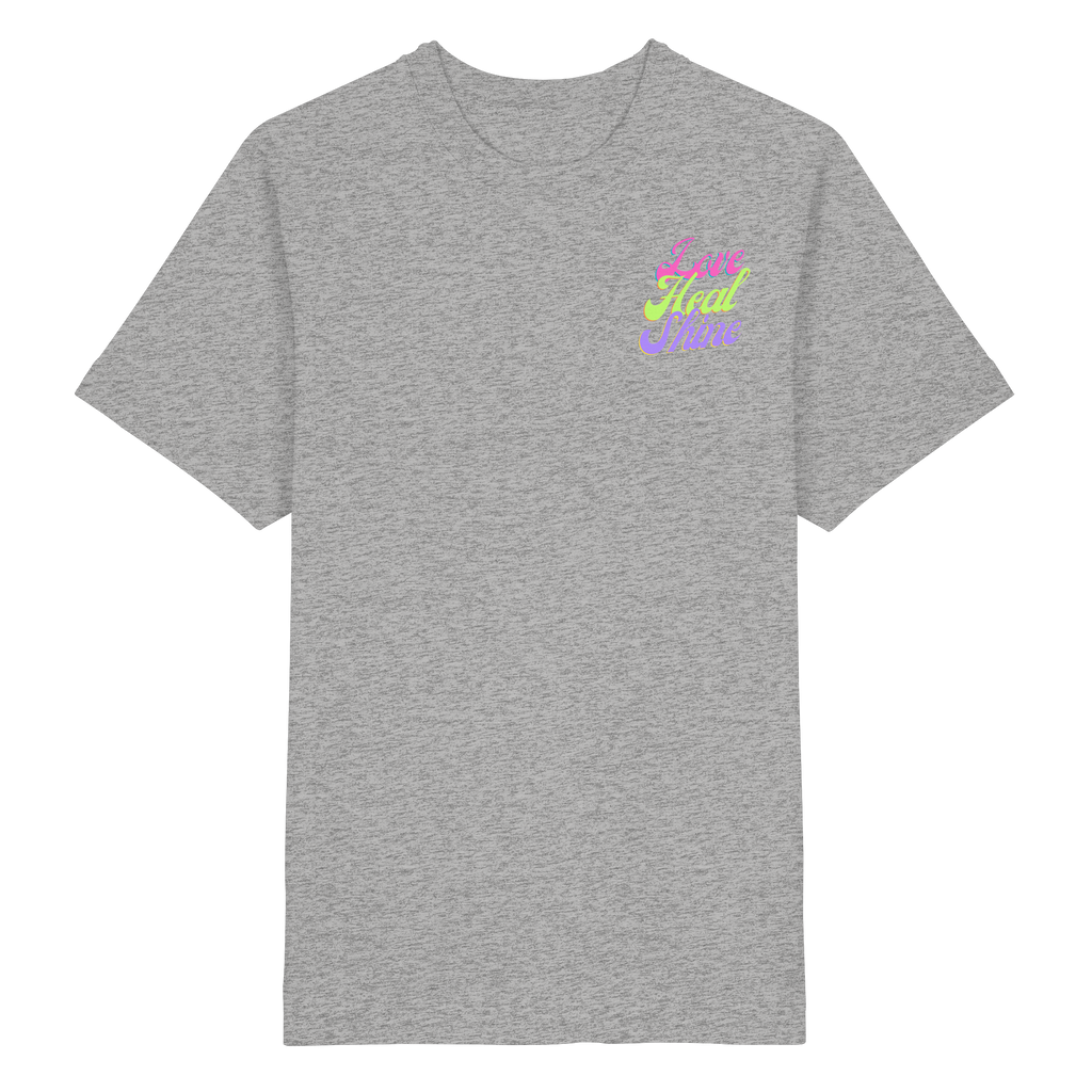Heavy Organic Unisex Heavy T-Shirt "Love Heal Shine"