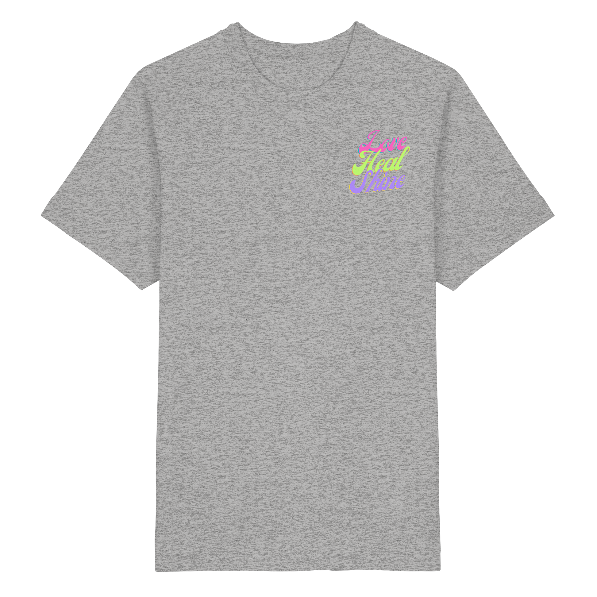 Heavy Organic Unisex Heavy T-Shirt "Love Heal Shine"