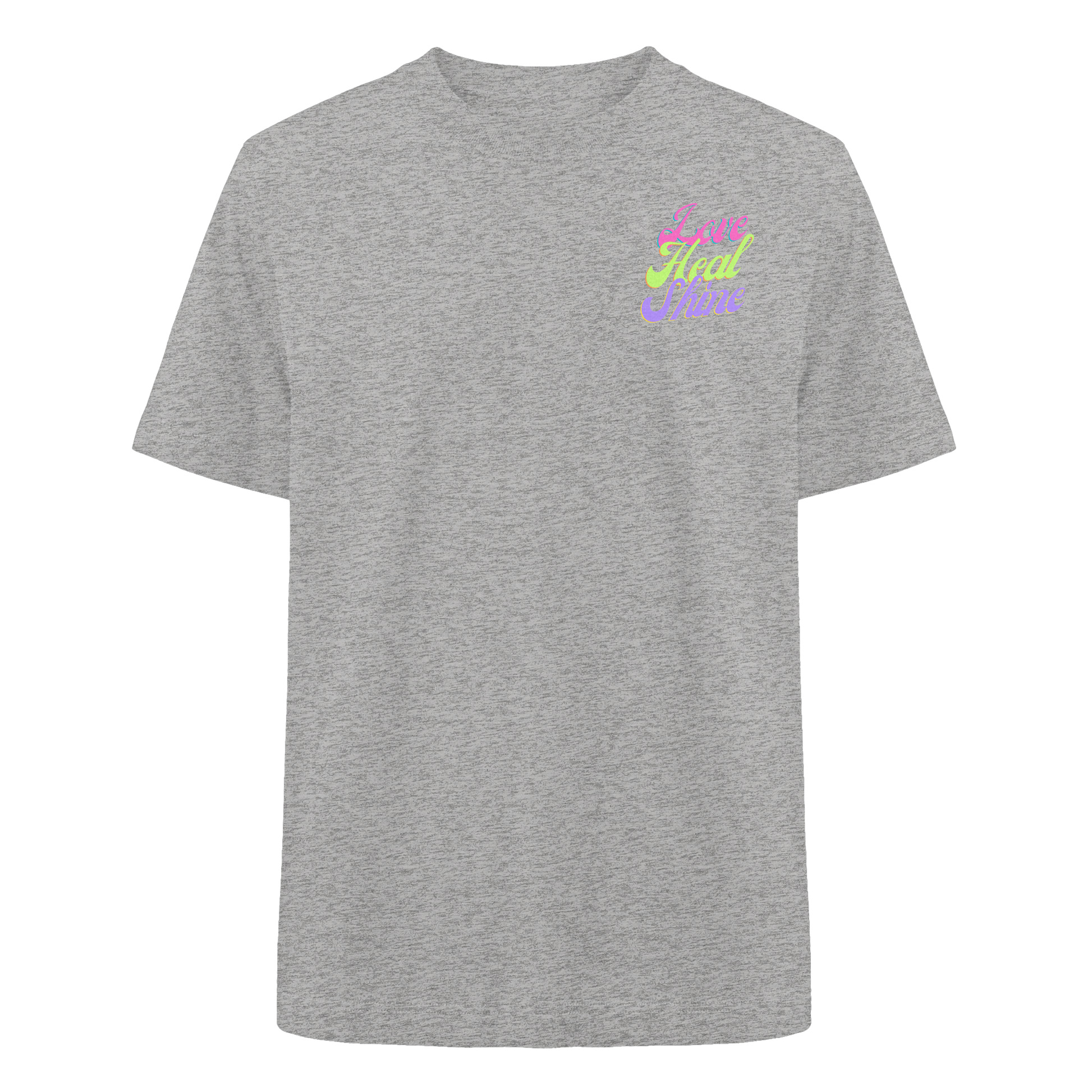 Heavy Organic Unisex Heavy T-Shirt "Love Heal Shine"