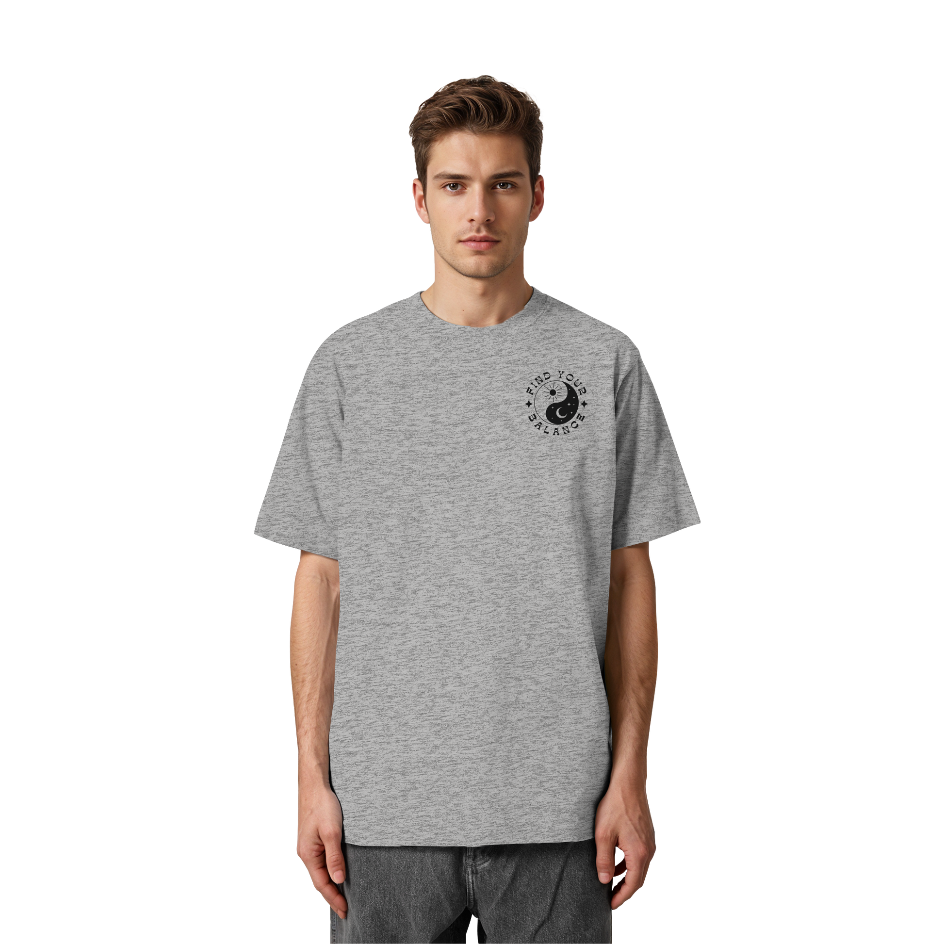 Organic Unisex Heavy T-Shirt "Find your Balance”
