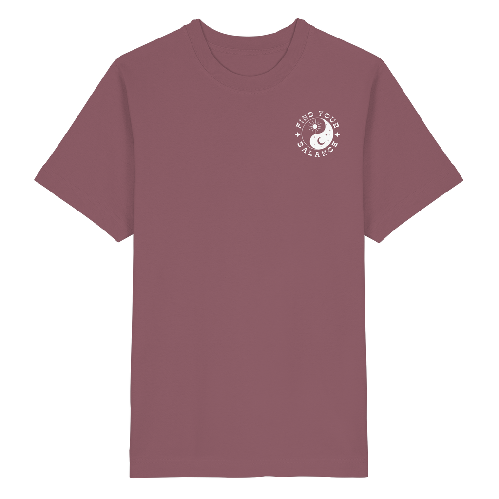 Organic Unisex Heavy T-Shirt "Find your Balance”