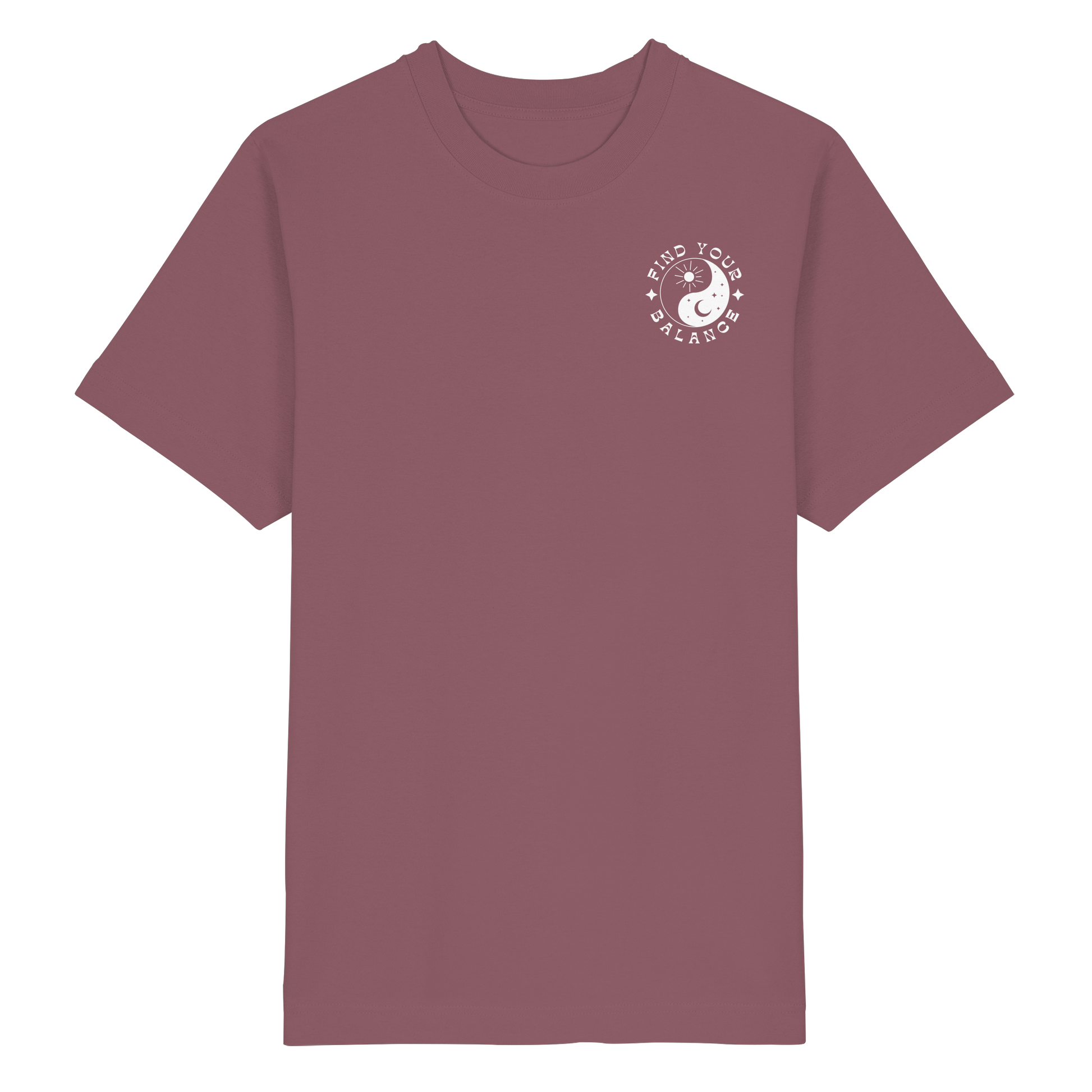 Organic Unisex Heavy T-Shirt "Find your Balance”