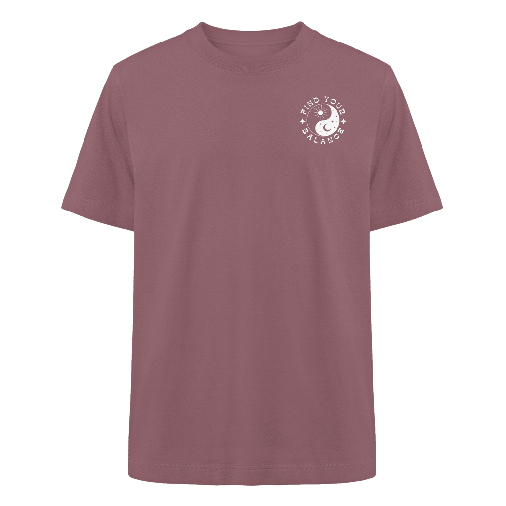 Organic Unisex Heavy T-Shirt "Find your Balance”