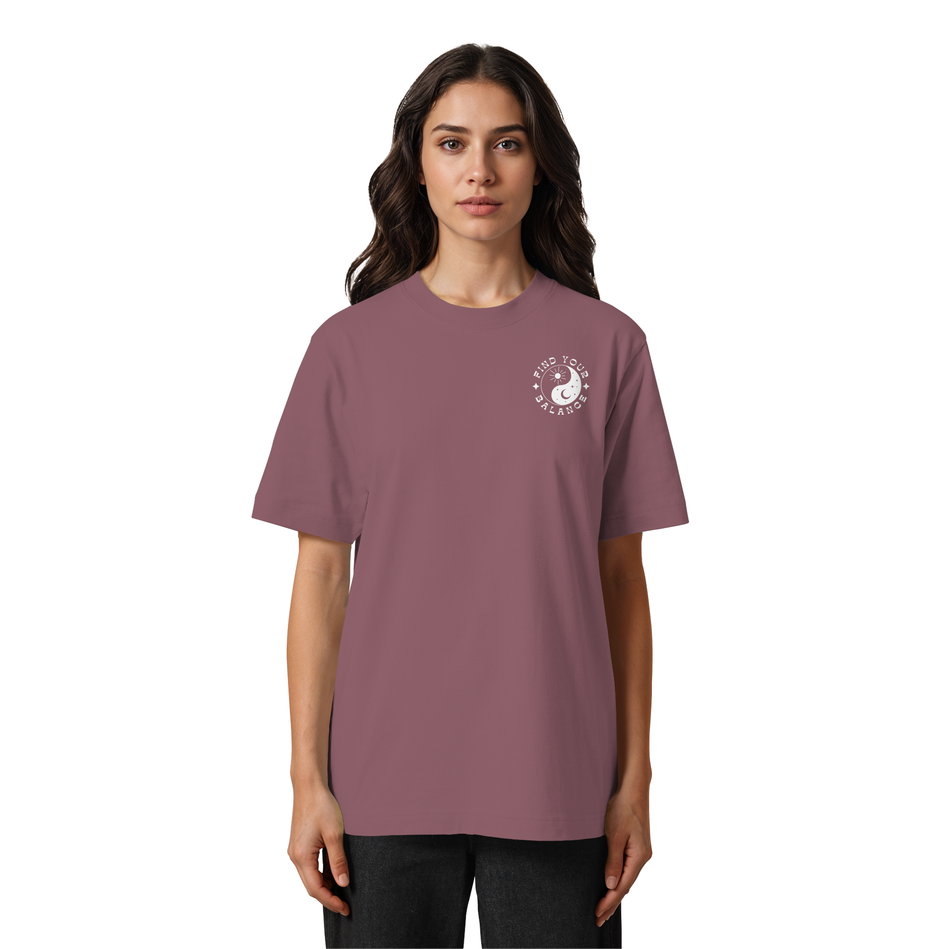 Organic Unisex Heavy T-Shirt "Find your Balance”