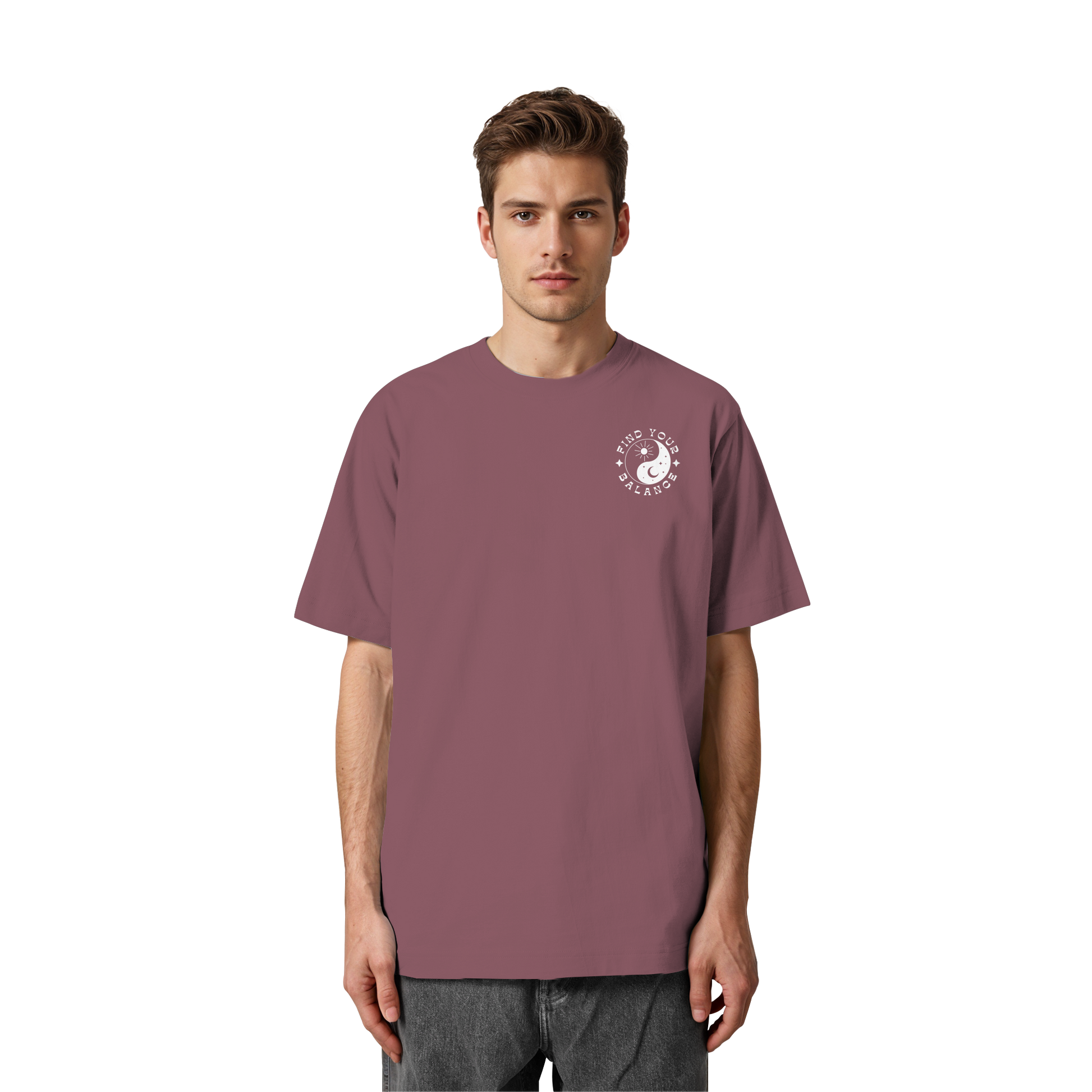 Organic Unisex Heavy T-Shirt "Find your Balance”