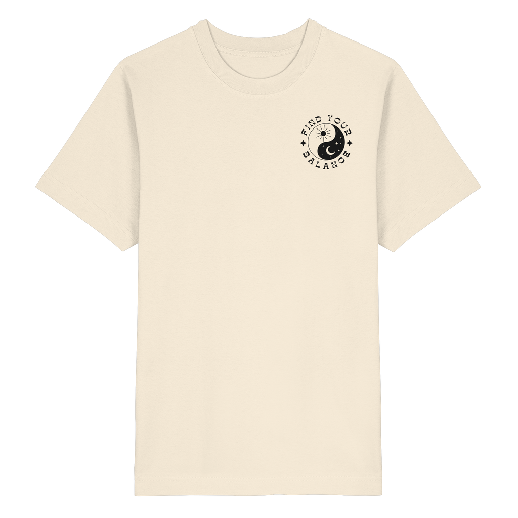 Organic Unisex Heavy T-Shirt "Find your Balance”