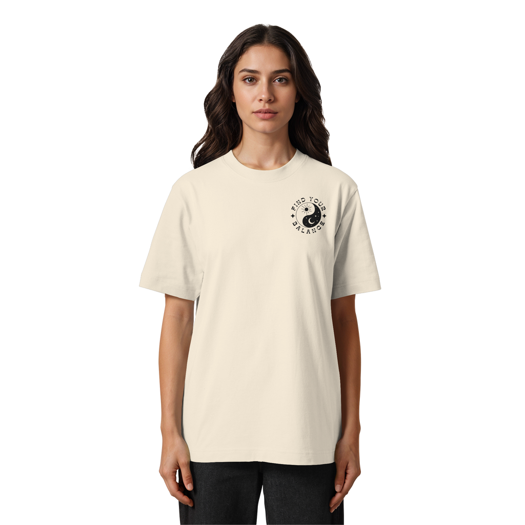 Organic Unisex Heavy T-Shirt "Find your Balance”