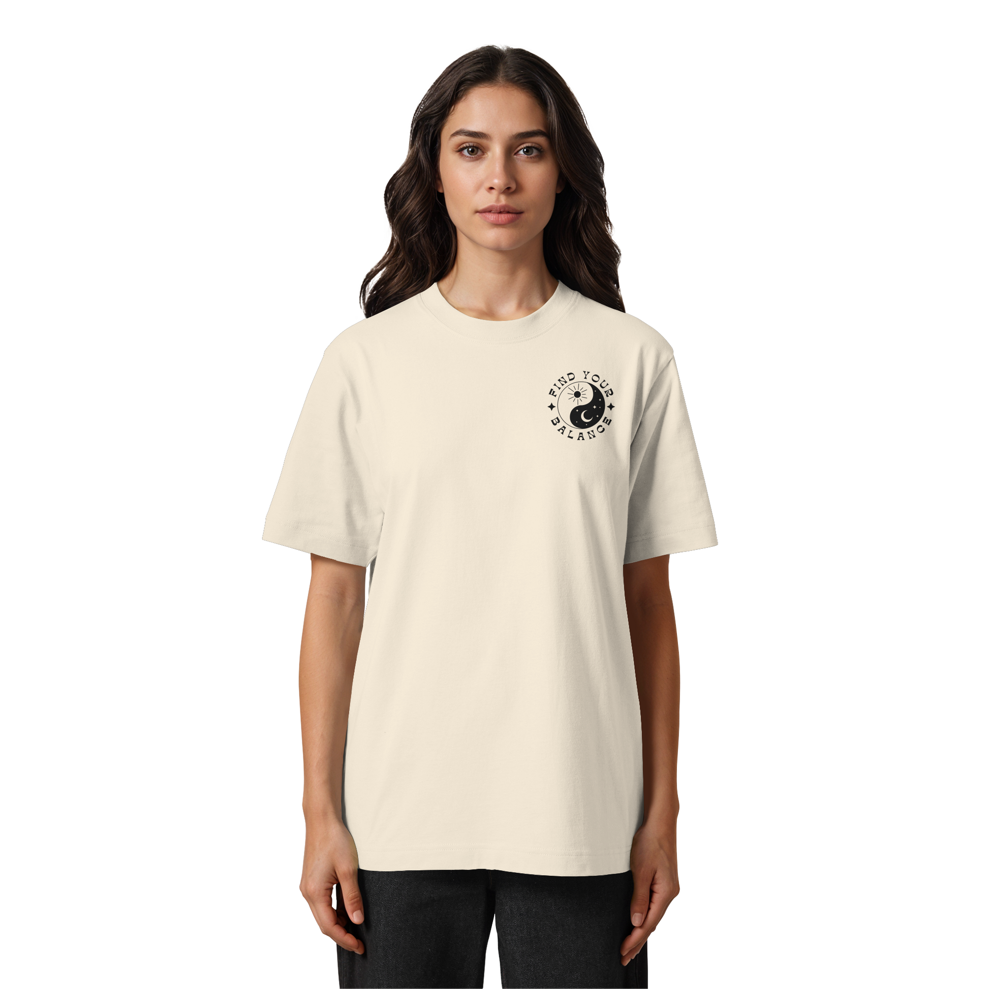 Organic Unisex Heavy T-Shirt "Find your Balance”