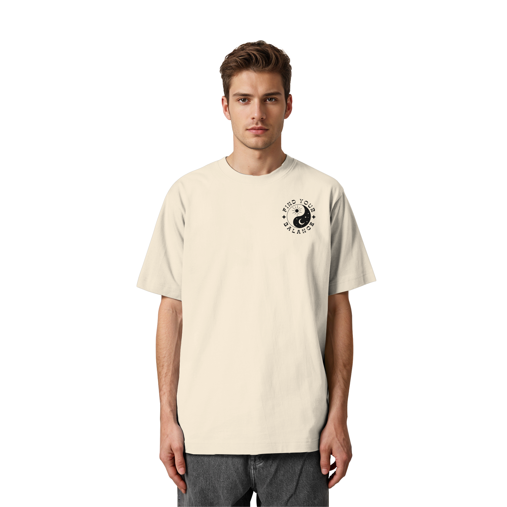 Organic Unisex Heavy T-Shirt "Find your Balance”