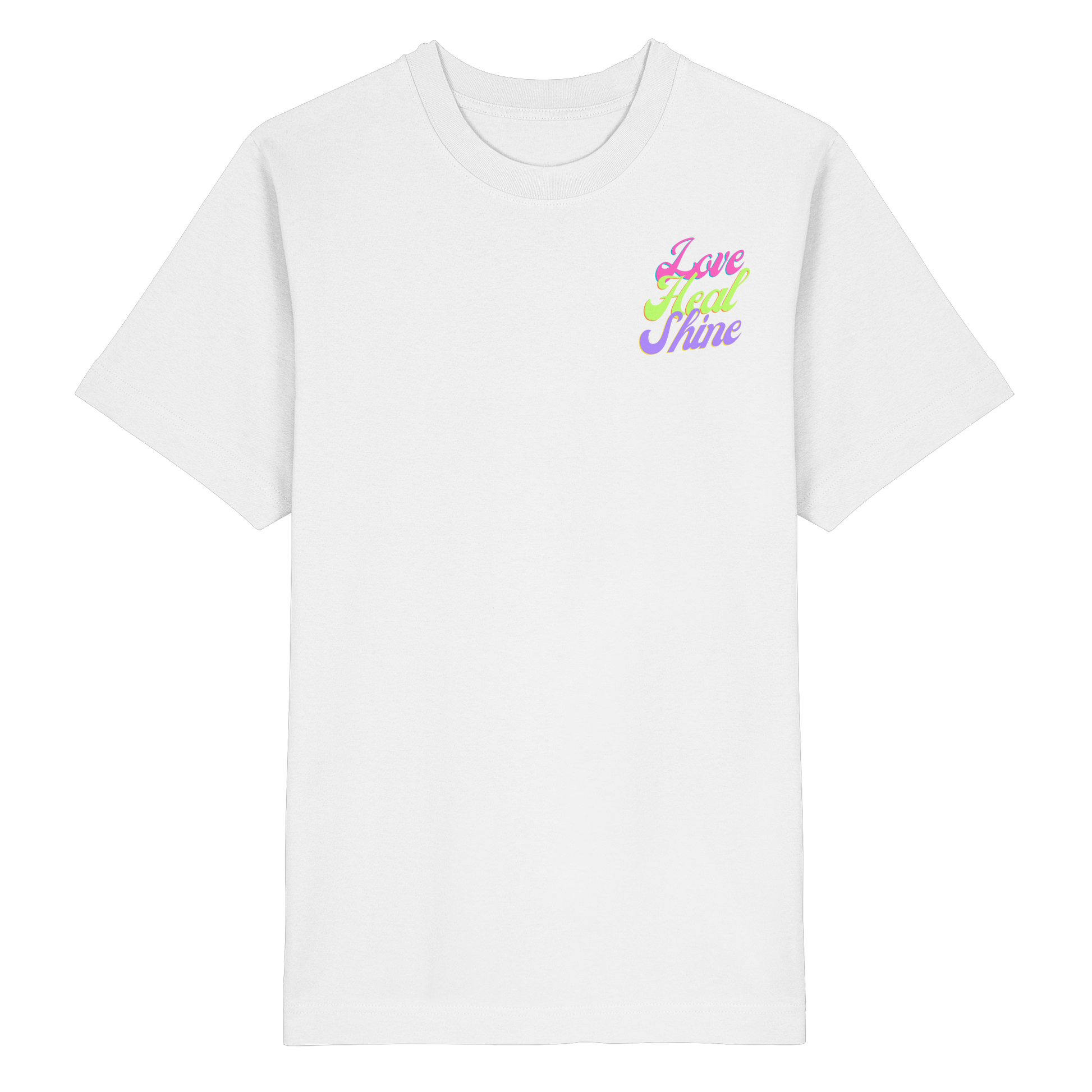 Heavy Organic Unisex Heavy T-Shirt "Love Heal Shine"