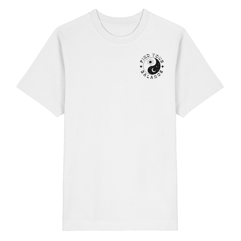 Organic Unisex Heavy T-Shirt "Find your Balance”