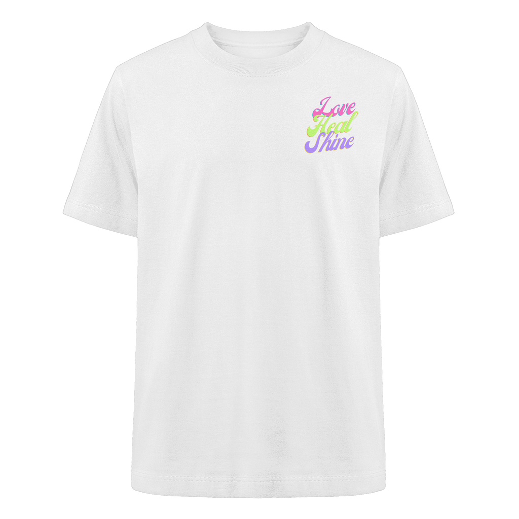 Heavy Organic Unisex Heavy T-Shirt "Love Heal Shine"