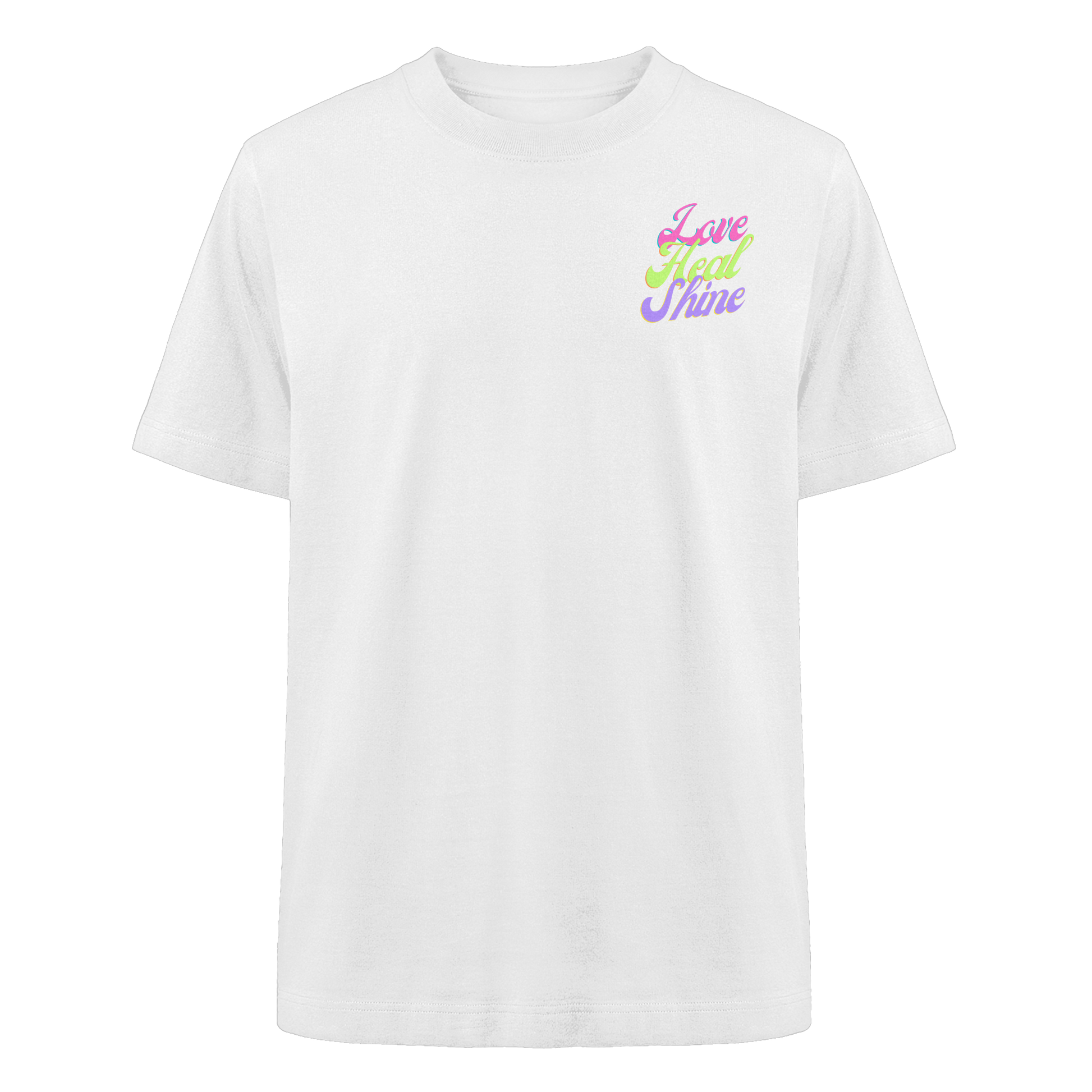 Heavy Organic Unisex Heavy T-Shirt "Love Heal Shine"