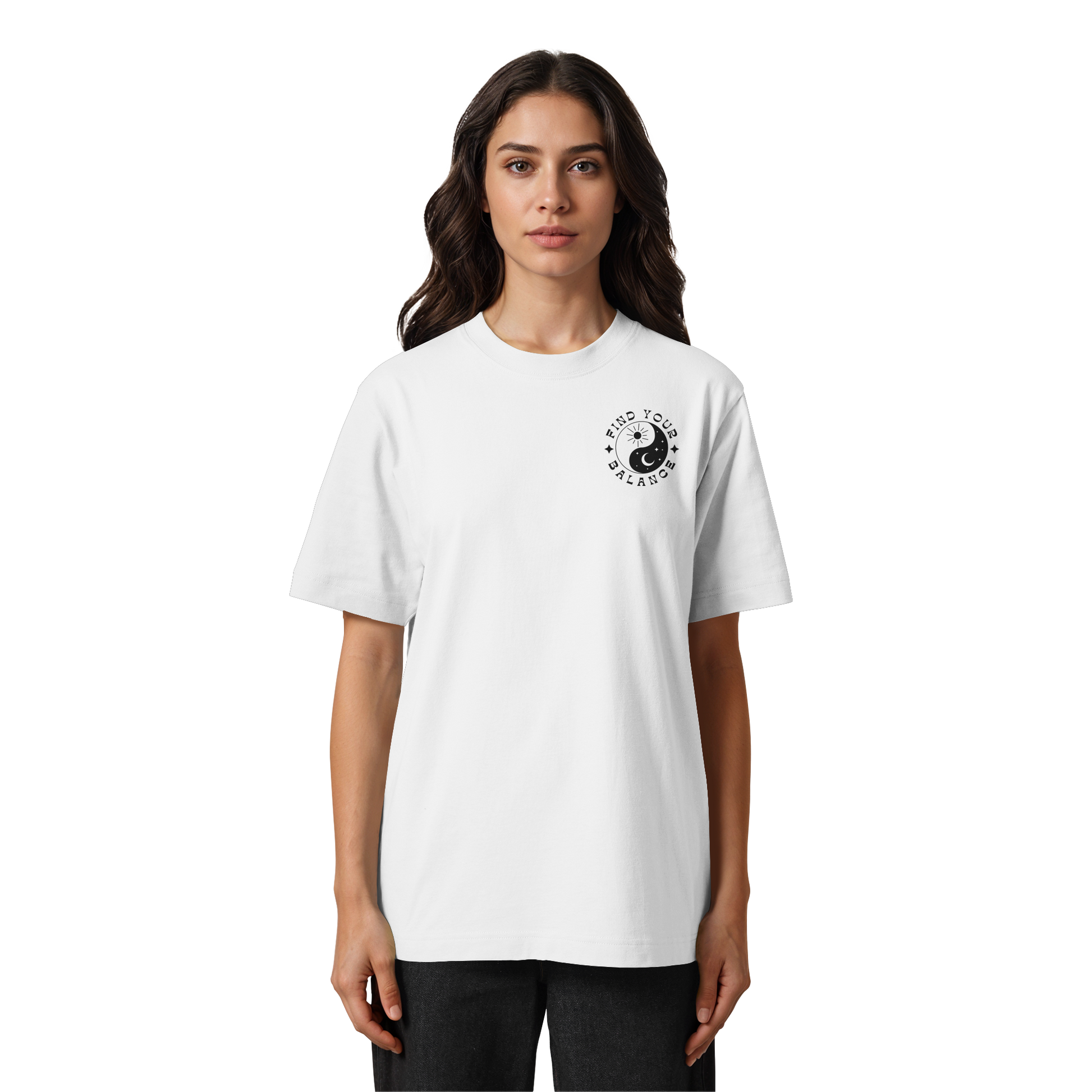Organic Unisex Heavy T-Shirt "Find your Balance”