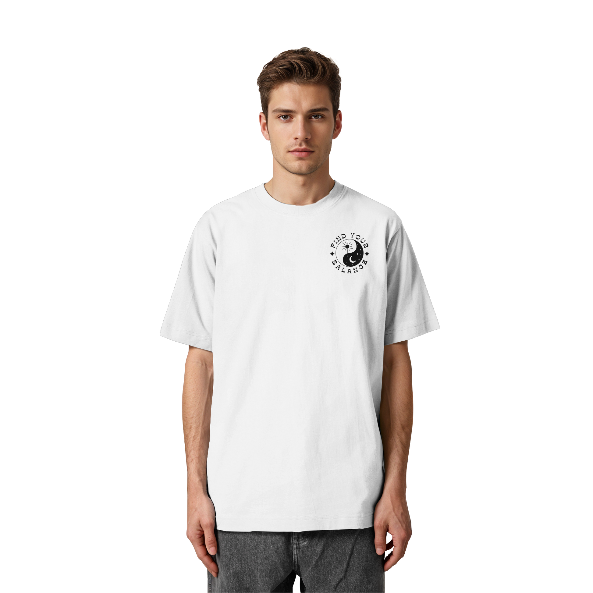Organic Unisex Heavy T-Shirt "Find your Balance”