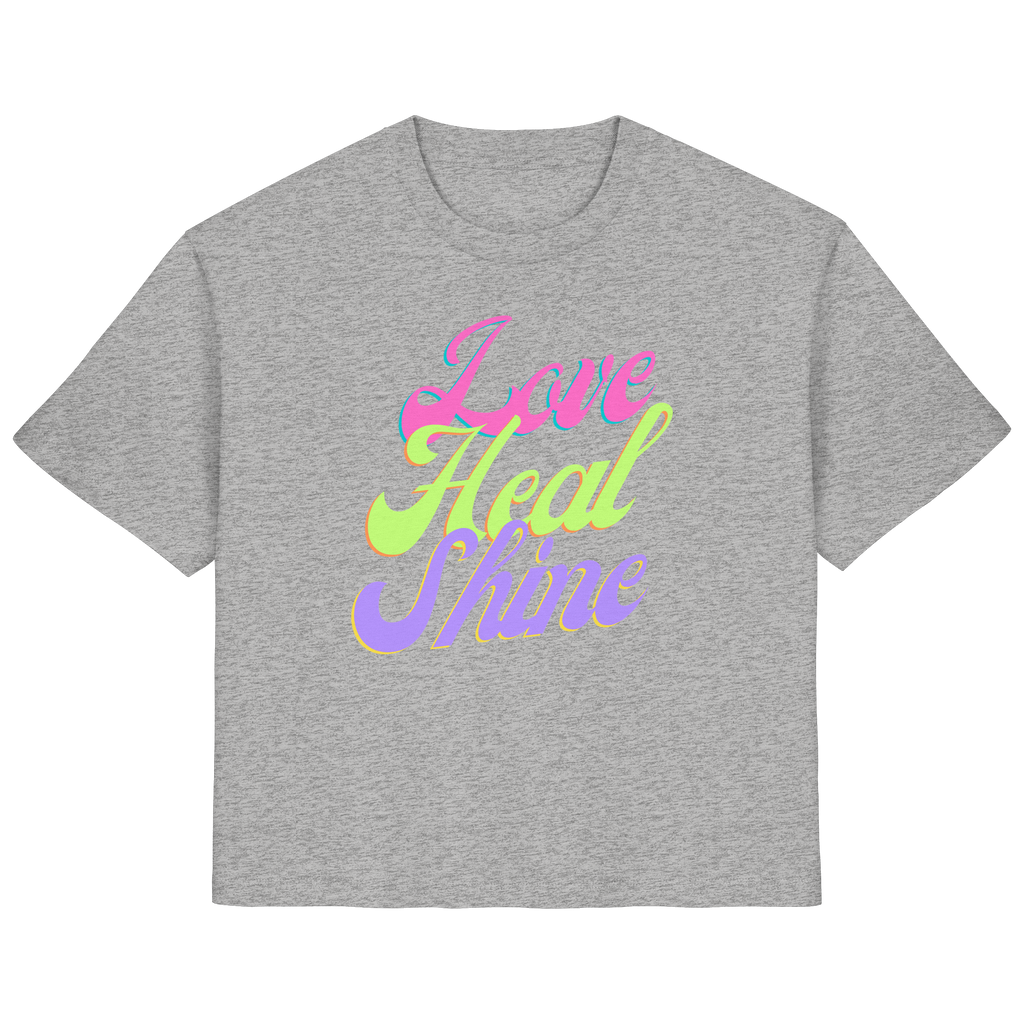 Woman Organic Shirt "Love Heal Shine"
