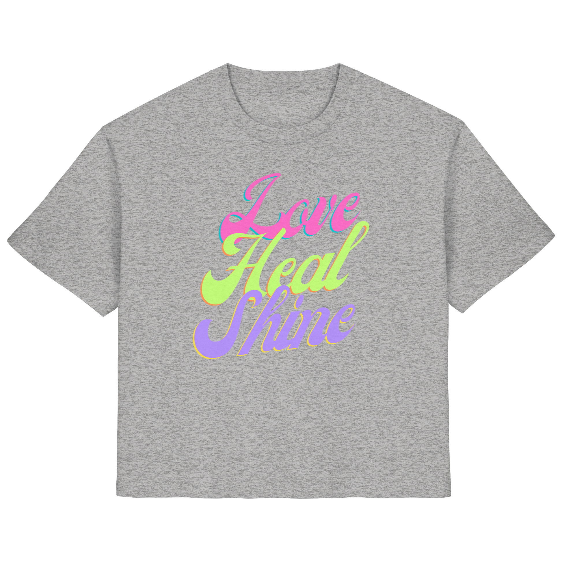 Woman Organic Shirt "Love Heal Shine"