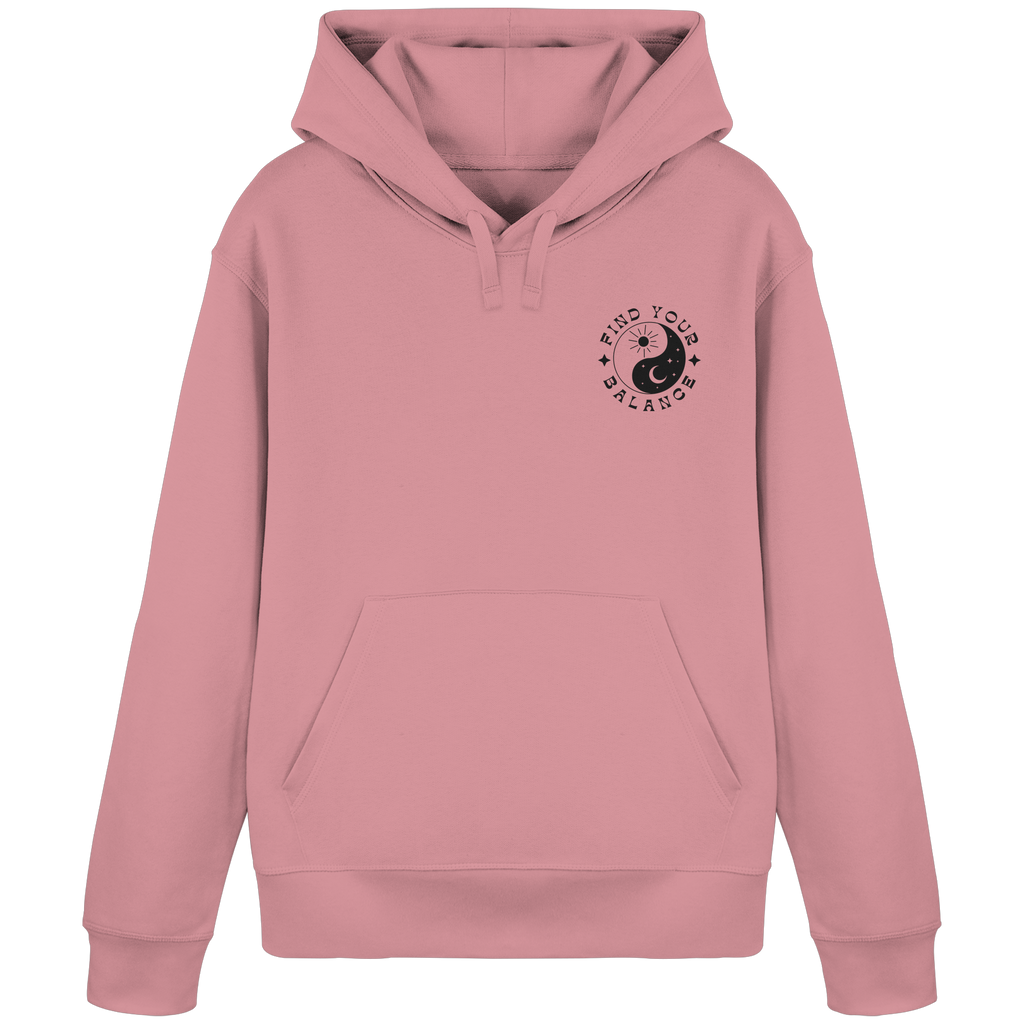 Organic Basic Hoodie „Find your Balance”