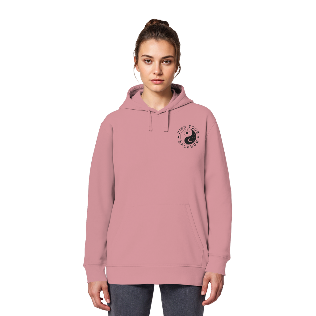 Organic Basic Hoodie „Find your Balance”