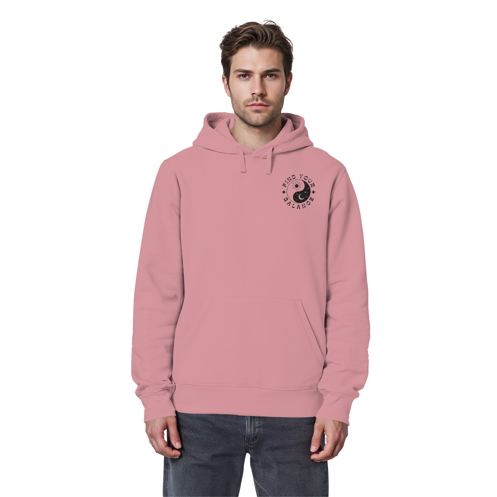 Organic Basic Hoodie „Find your Balance”