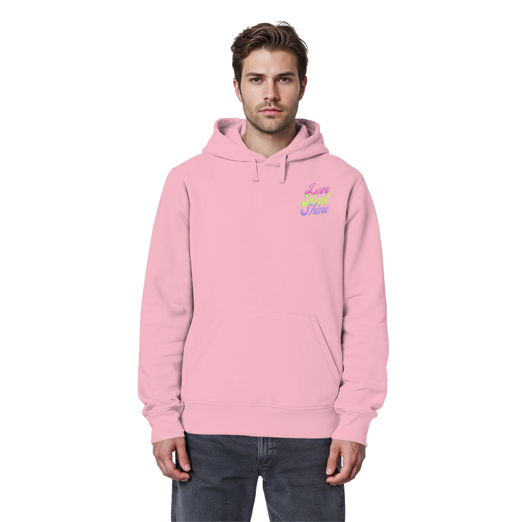 Organic Basic Unisex Hoodie „Love Heal Shine"