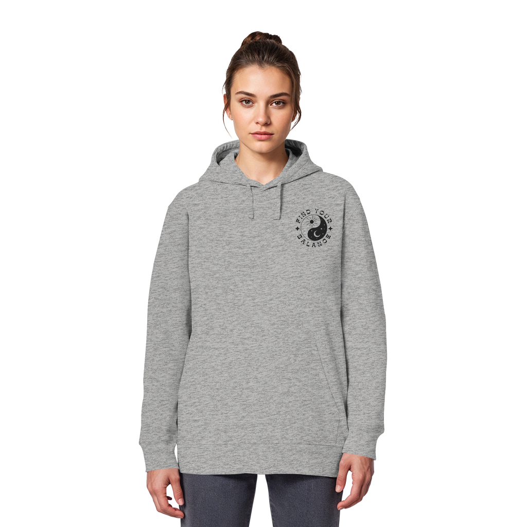 Organic Basic Hoodie „Find your Balance”