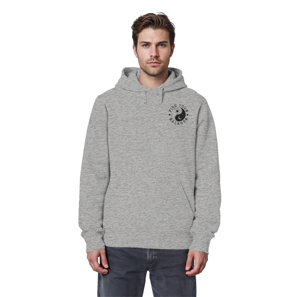 Organic Basic Hoodie „Find your Balance”