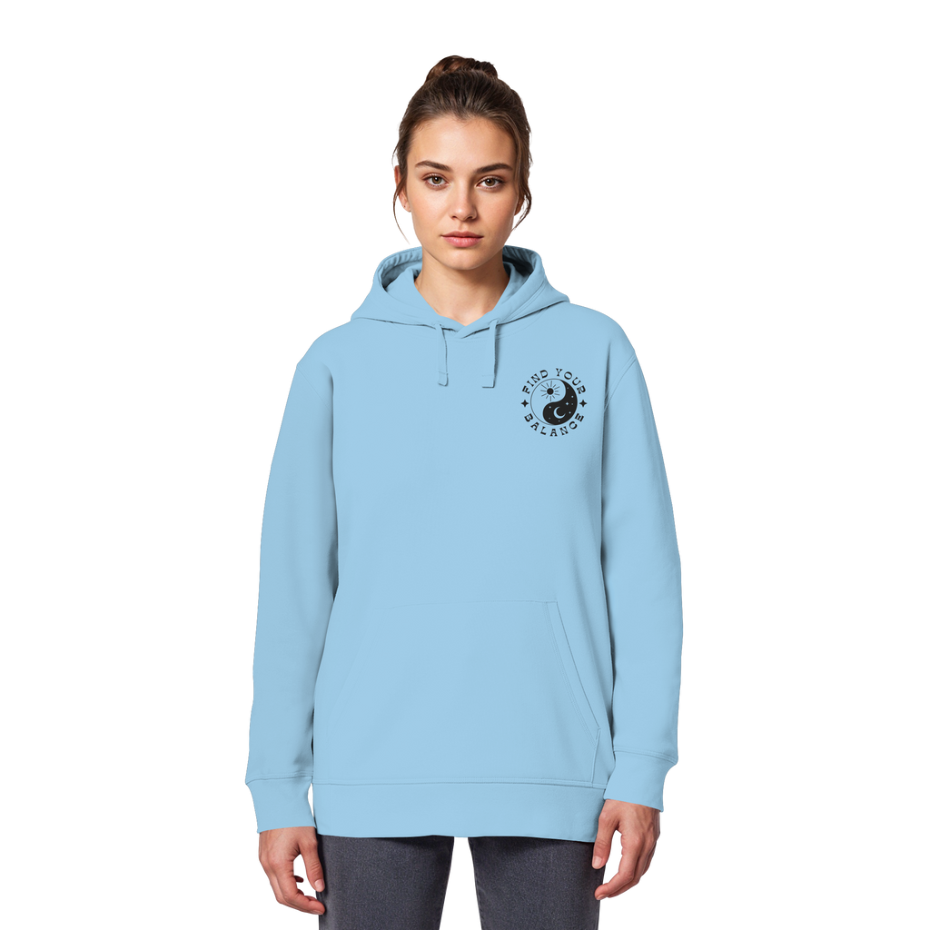 Organic Basic Hoodie „Find your Balance”