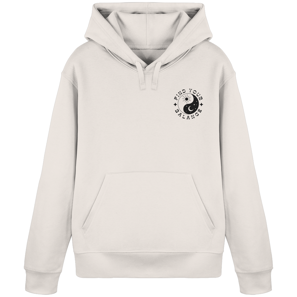 Organic Basic Hoodie „Find your Balance”