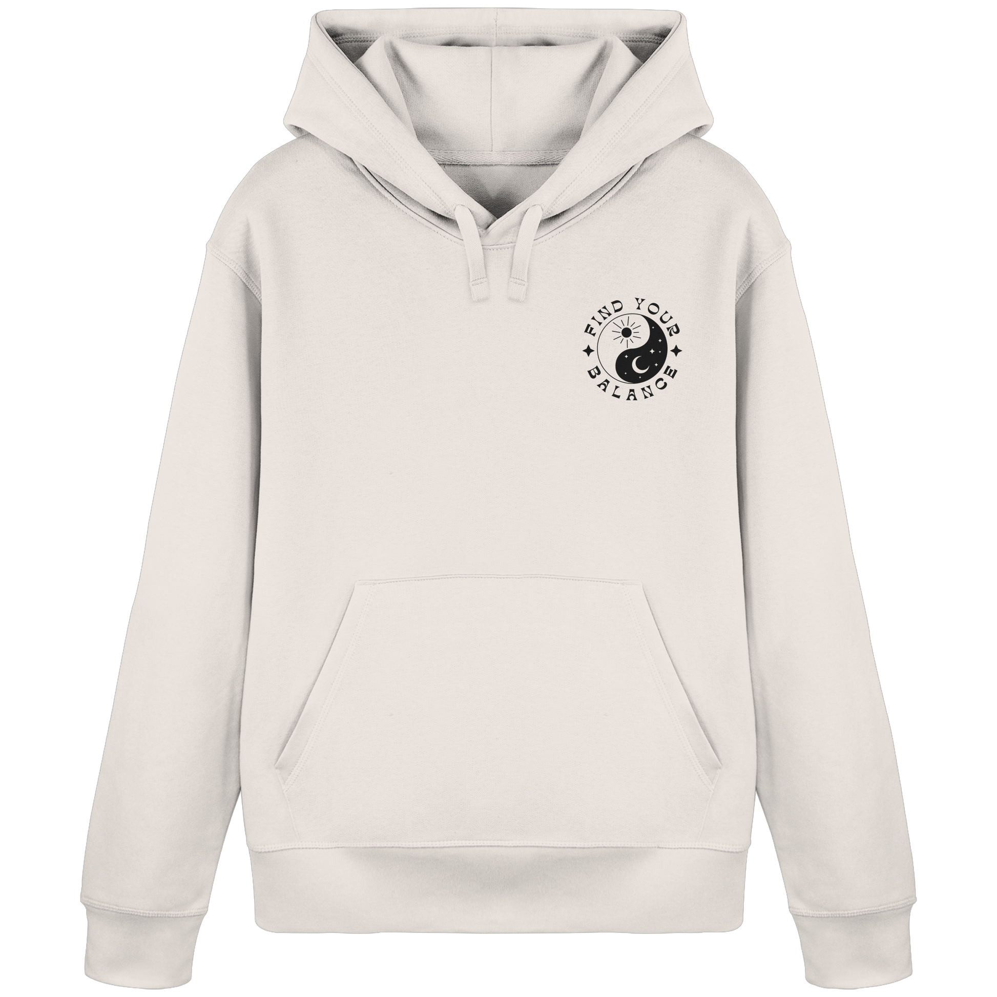 Organic Basic Hoodie „Find your Balance”