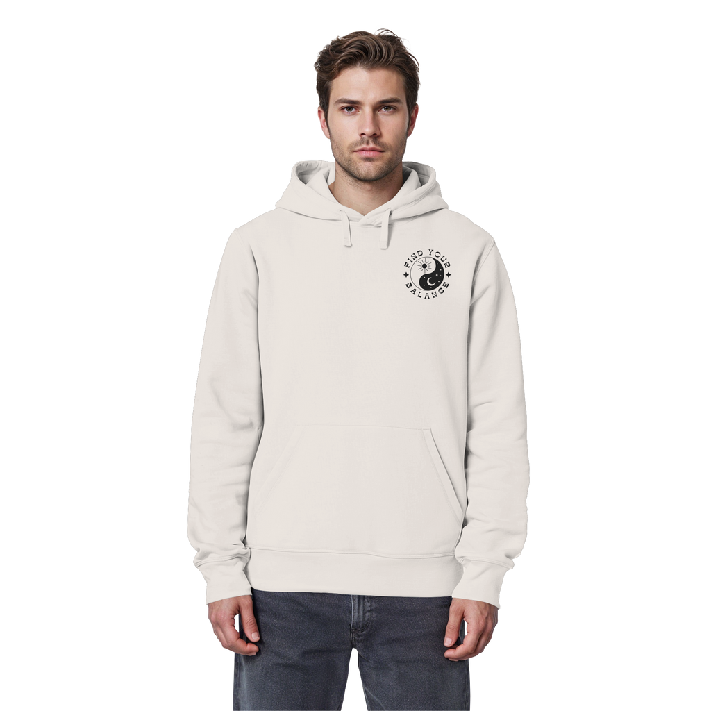 Organic Basic Hoodie „Find your Balance”