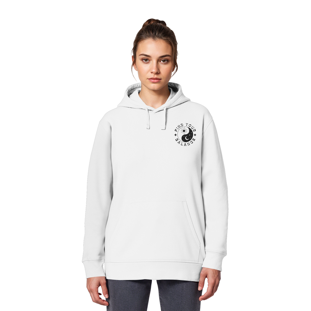 Organic Basic Hoodie „Find your Balance”
