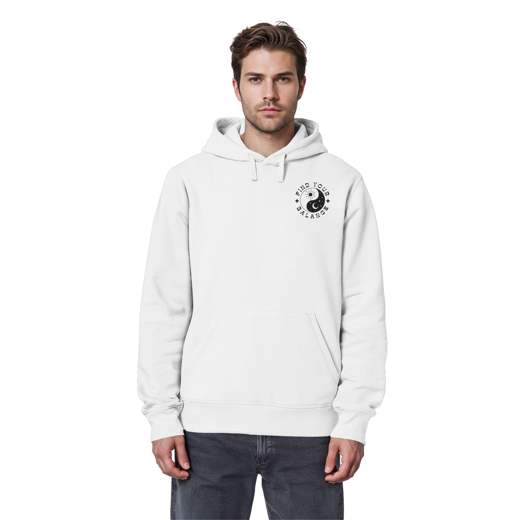 Organic Basic Hoodie „Find your Balance”
