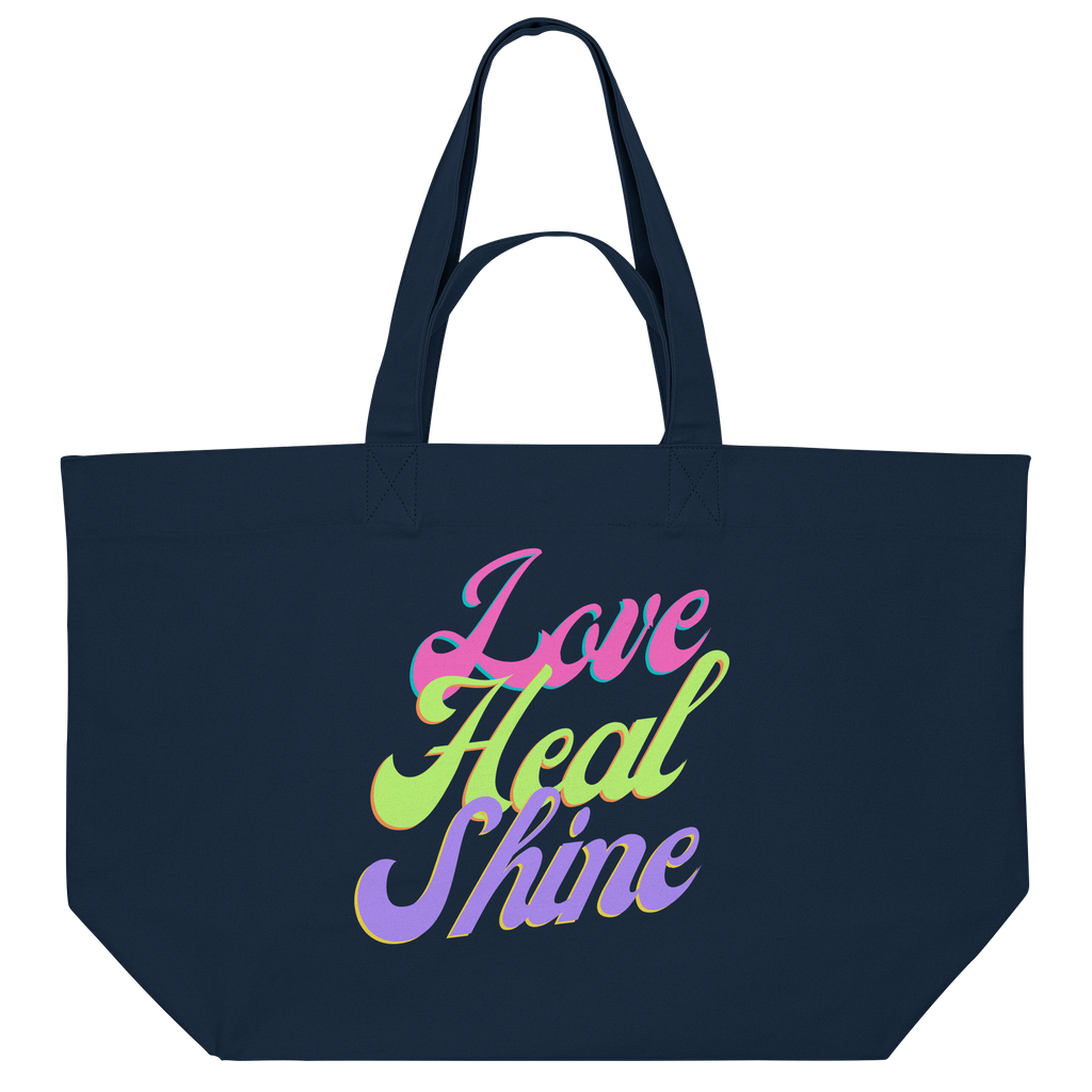 Organic Shopping-Bag “Love Heal Shine"