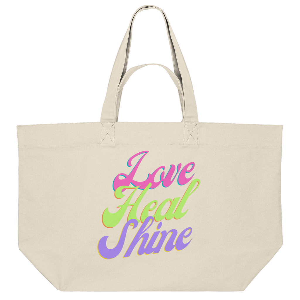 Organic Shopping-Bag “Love Heal Shine"
