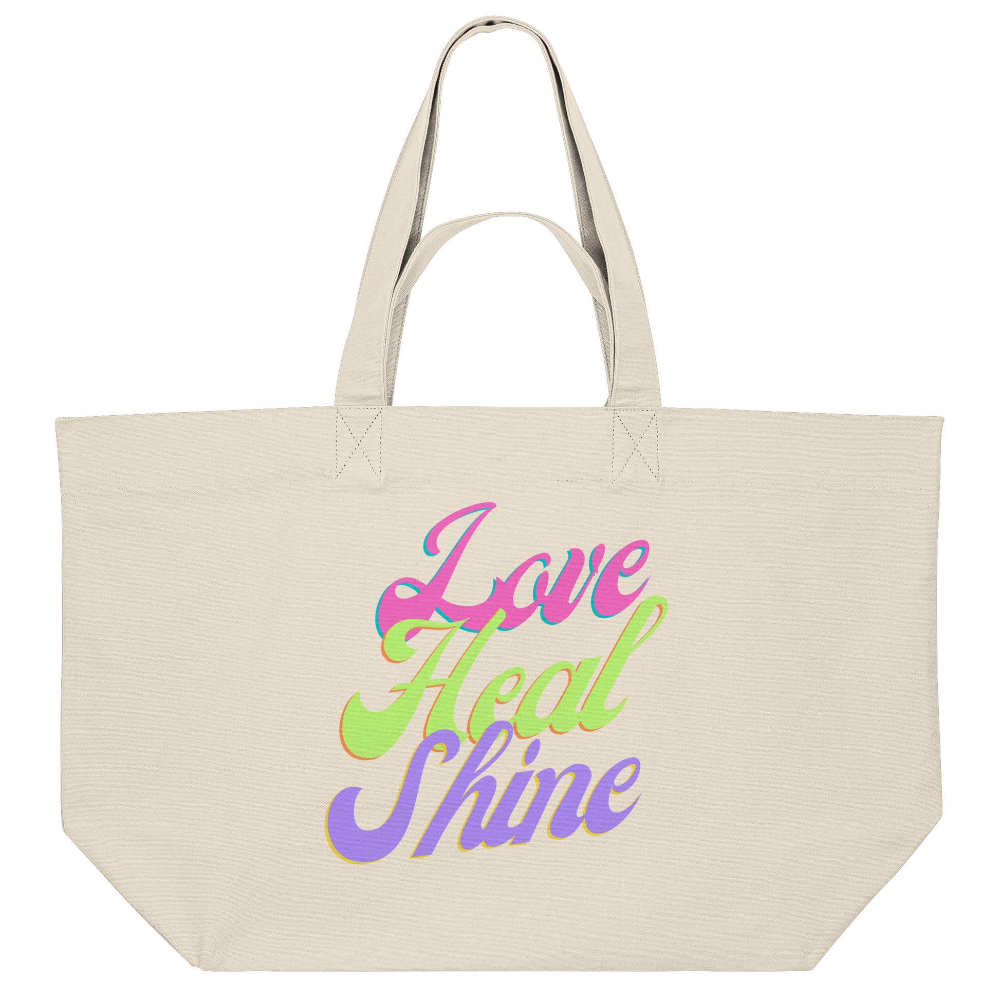 Organic Shopping-Bag “Love Heal Shine"