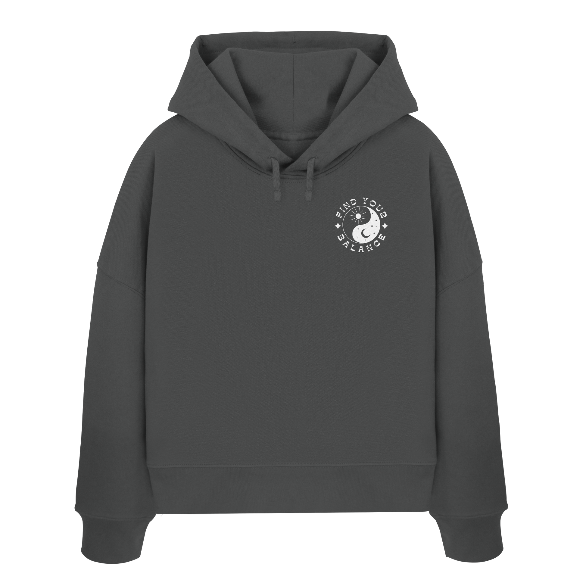 Organic Women Boxcut Hoodie „Find your Balance”