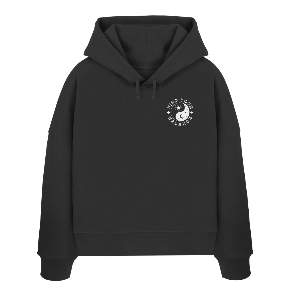 Organic Women Boxcut Hoodie „Find your Balance”