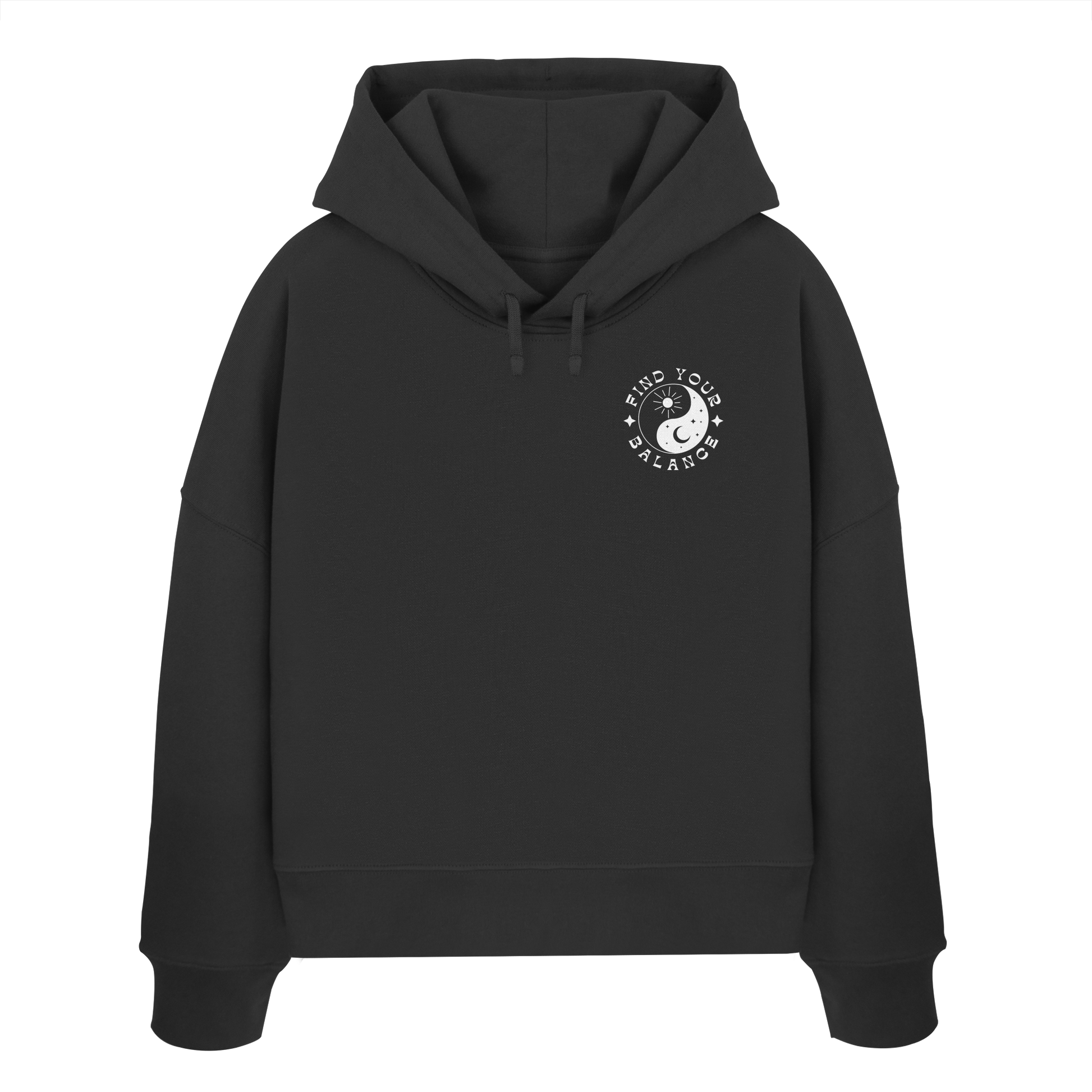 Organic Women Boxcut Hoodie „Find your Balance”
