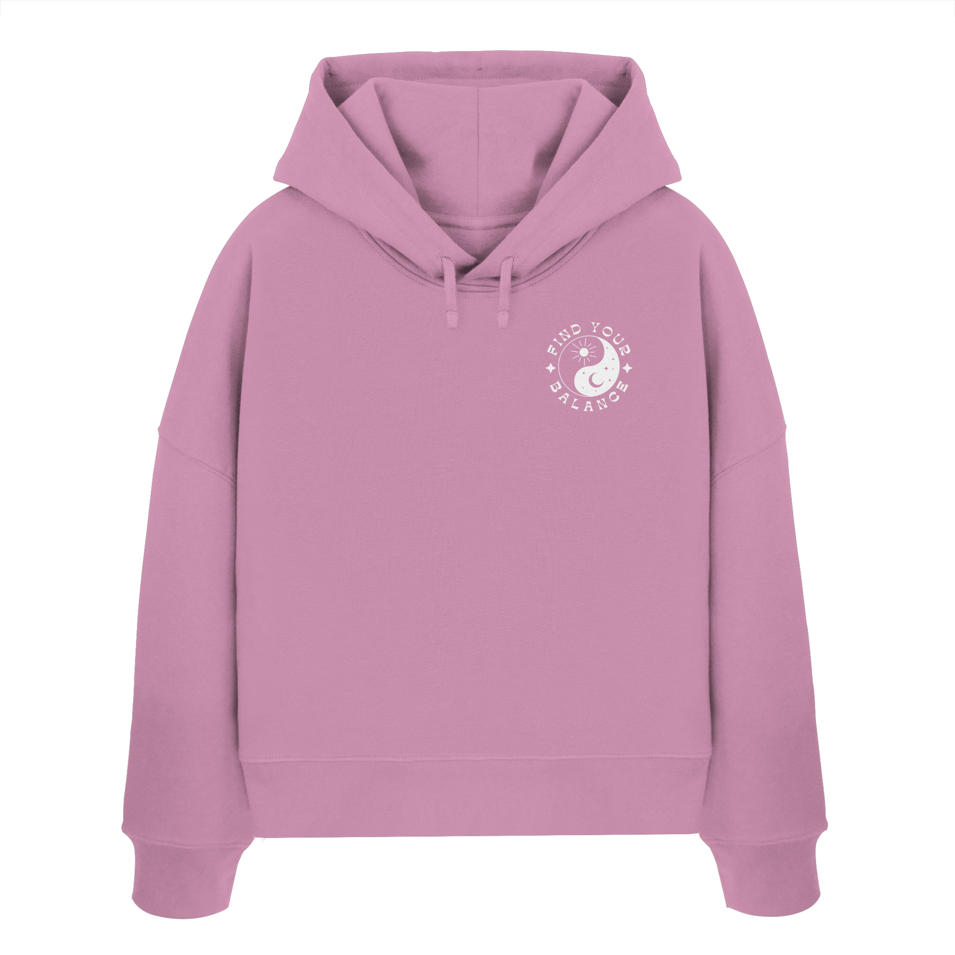 Organic Women Boxcut Hoodie „Find your Balance”