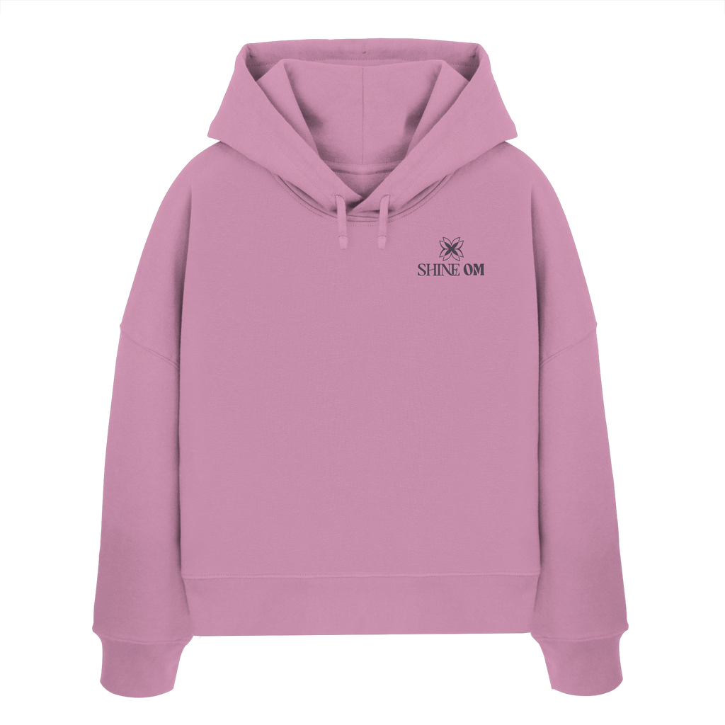 Women Organic Boxcut Hoodie „Namaste"
