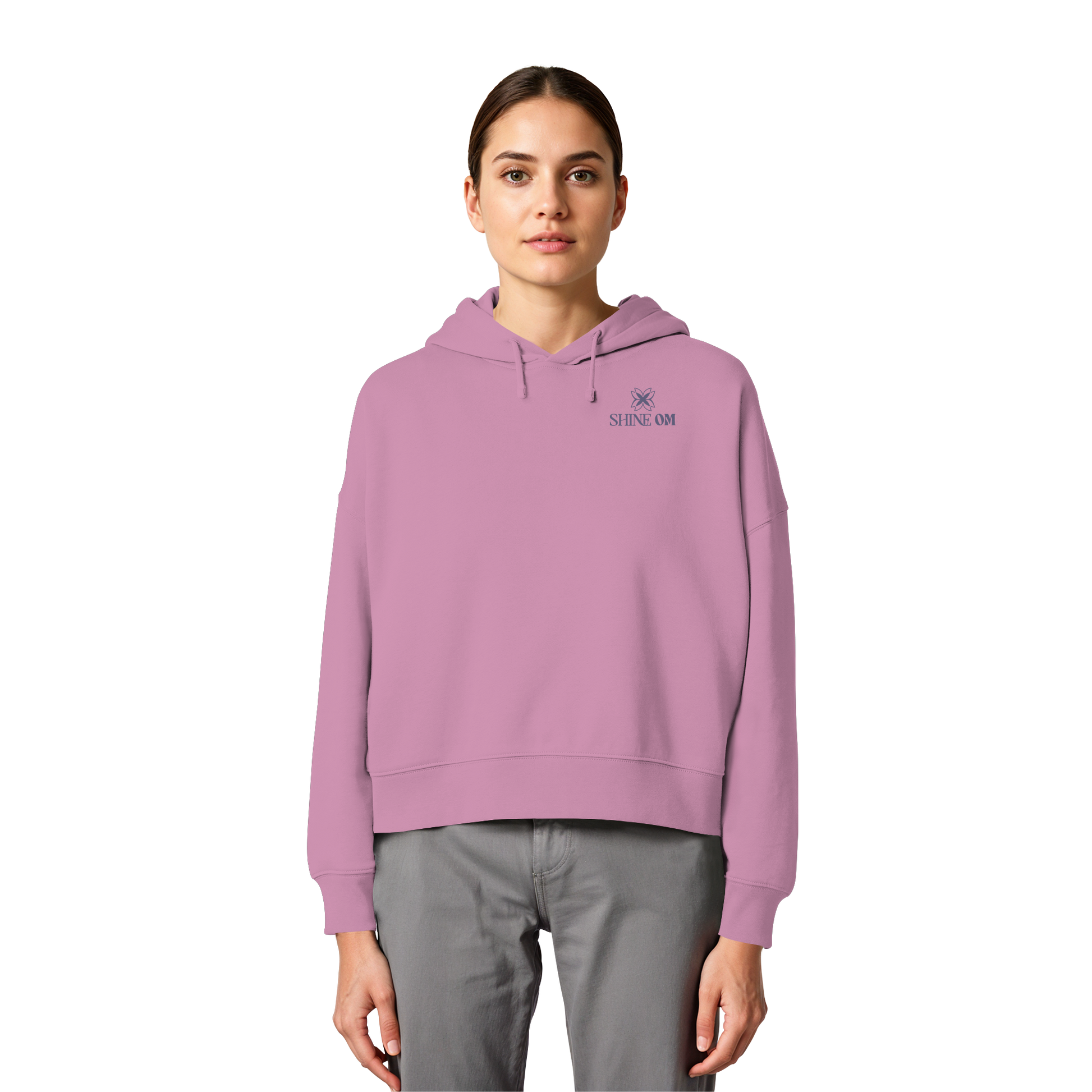 Women Organic Boxcut Hoodie „Inner Peace"