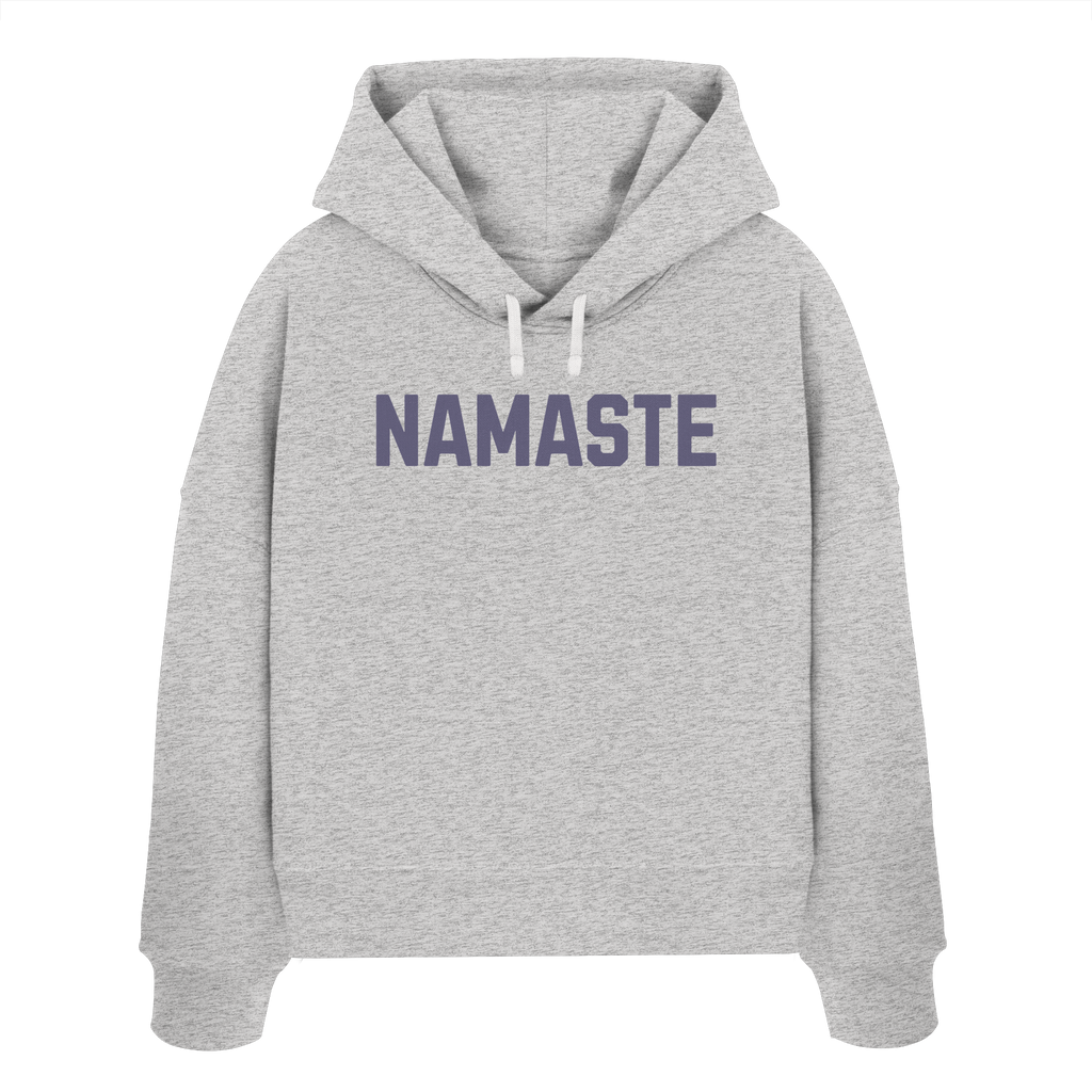 Women Organic Boxcut Hoodie „Namaste"