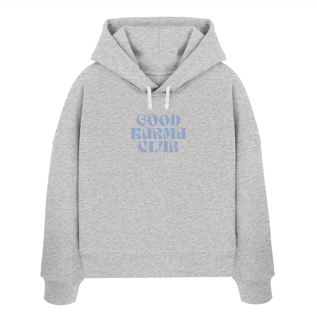 Women Organic Boxcut Hoodie "Good Karma Club"